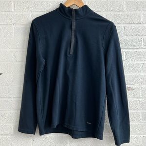 Quarter Zip Cotton Blend